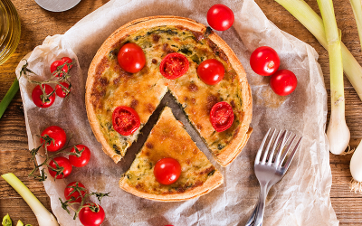 DIETA IMUPRO. QUICHE CU NĂUT ȘI LEGUME