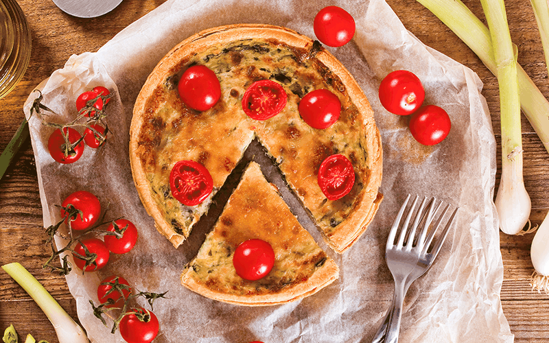 Rețetă de quiche cu năut